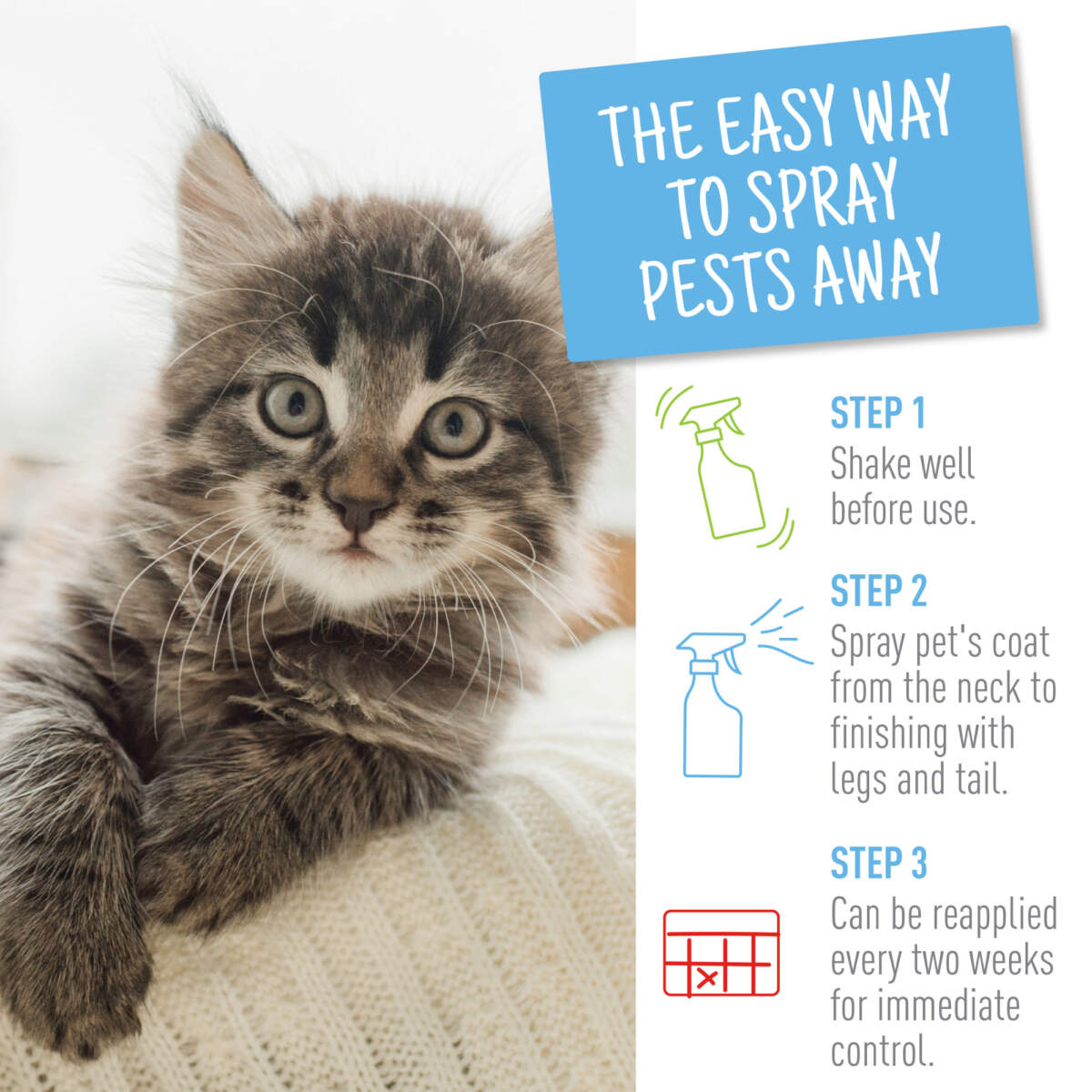 Adams Flea And Tick Spray For Cats, Kittens, Dogs And Puppies – 16 Oz Bottle