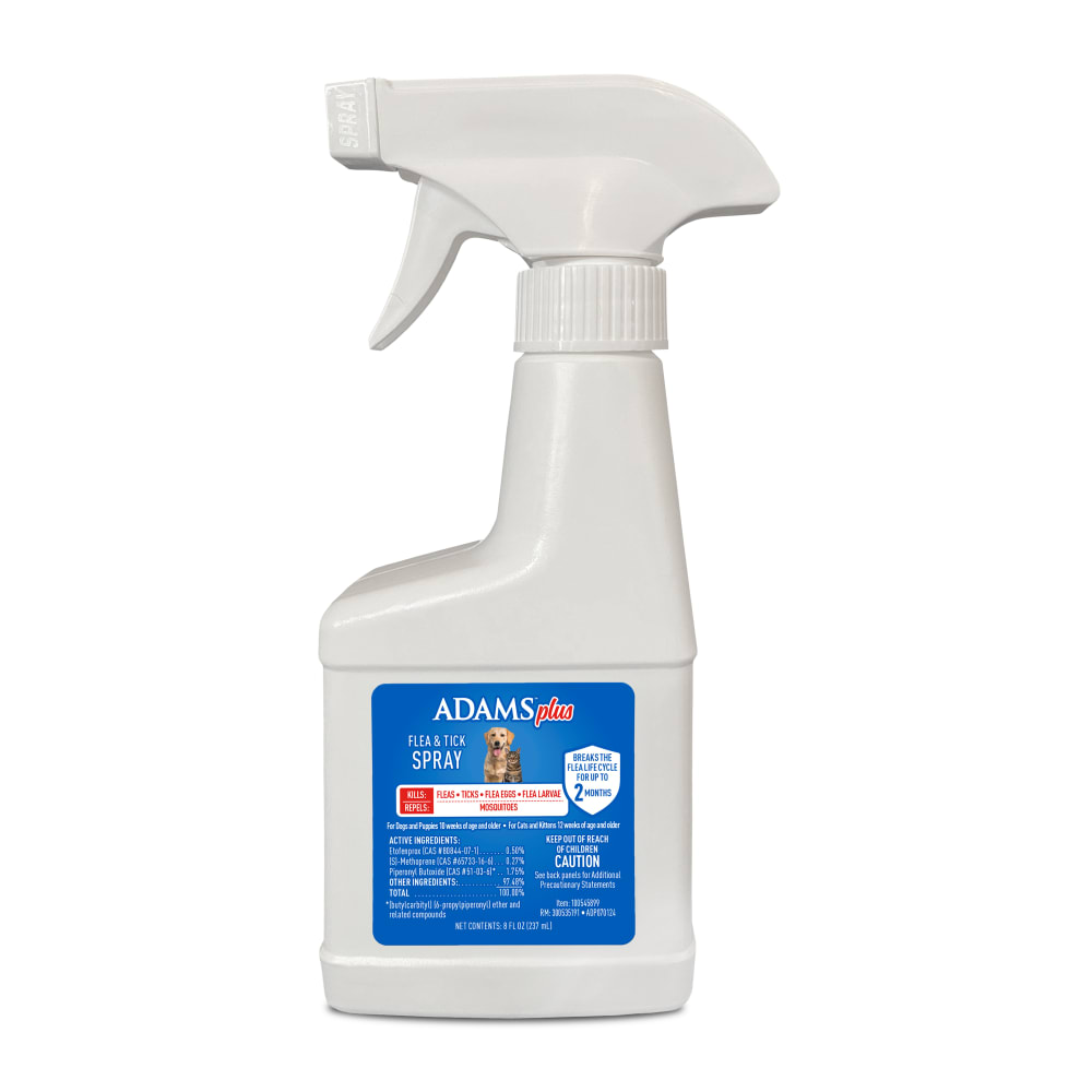 Retail packaging for adams plus flea and tick spray