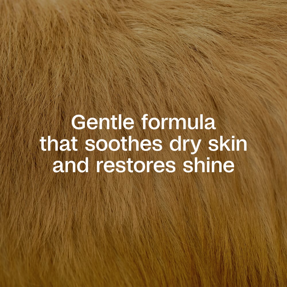 Gentle formula that soothes dry skin and restores shine
